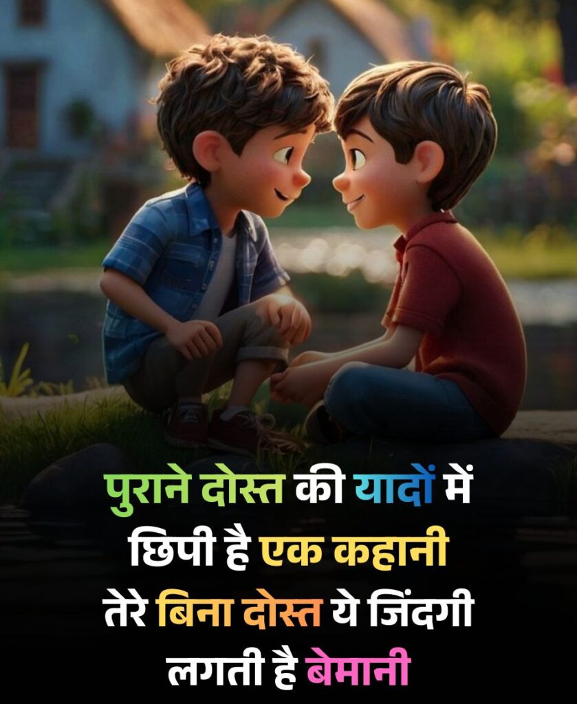 Purane dost ki yaad shayari