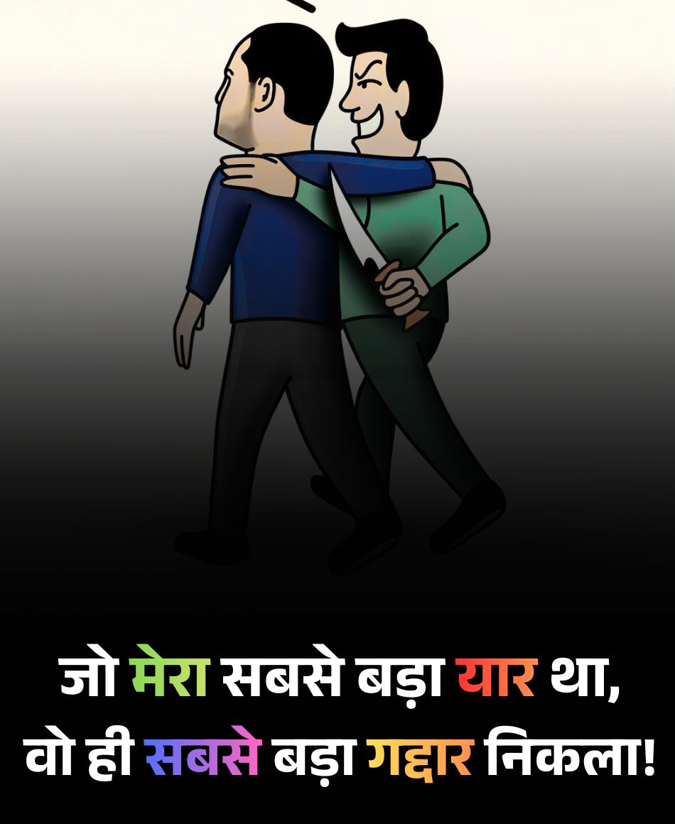 Gaddar dost par shayari