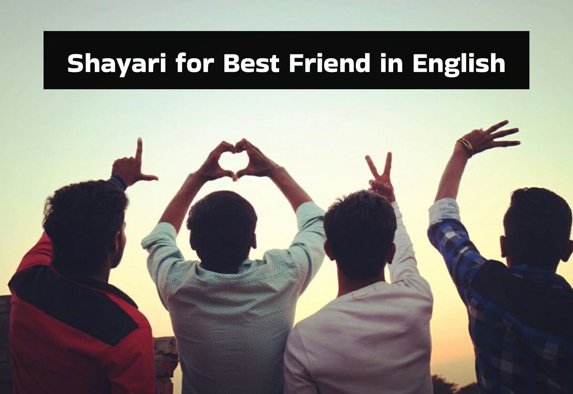 Thumbnail Shayari Best Friend English